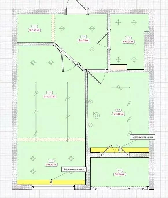 1-к кв. Калининградская область, Калининград ул. Аллея Смелых, 204к1 ... - Фото 2