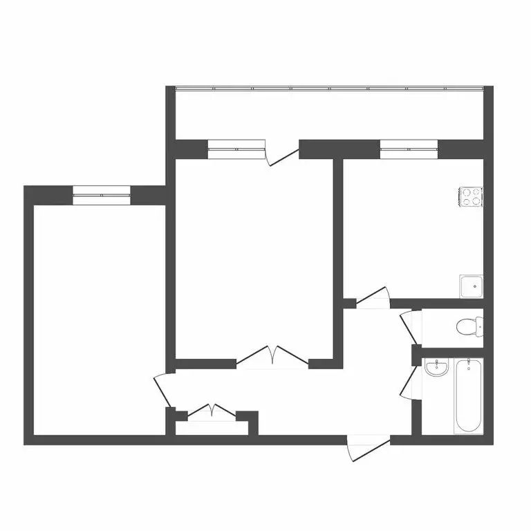 2-комнатная квартира: Тюмень, улица 50 лет Октября, 21А (48.7 м) - Фото 1