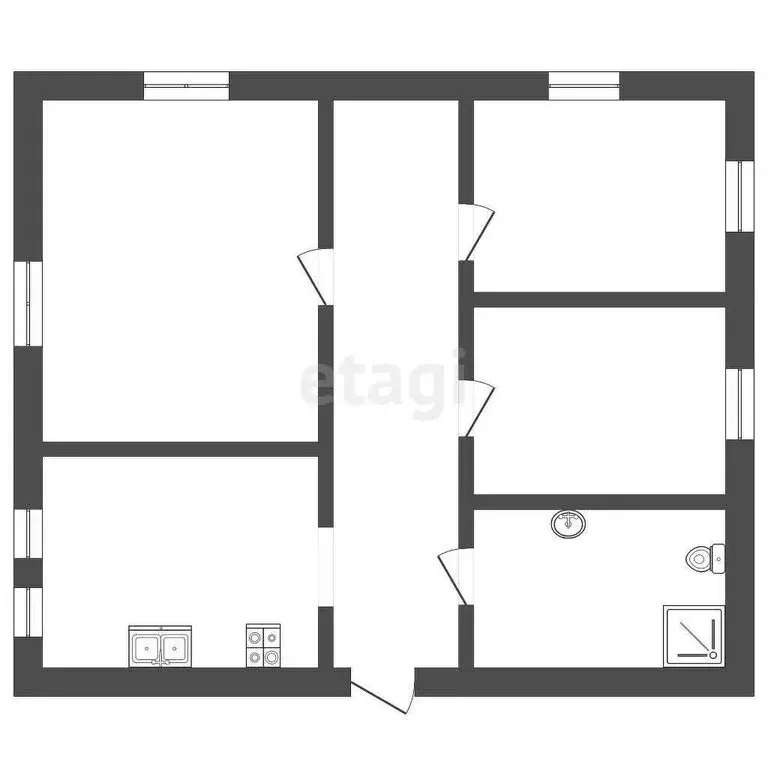 Дом в Чита, Дарасунская улица (48 м) - Фото 2