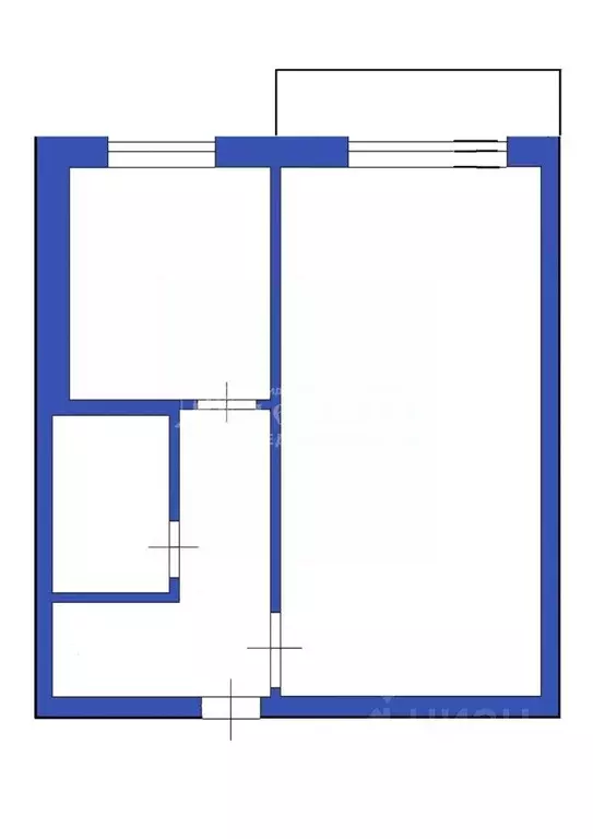 2-к кв. Кемеровская область, Ленинск-Кузнецкий ул. Зварыгина, 12 (44.2 ... - Фото 2