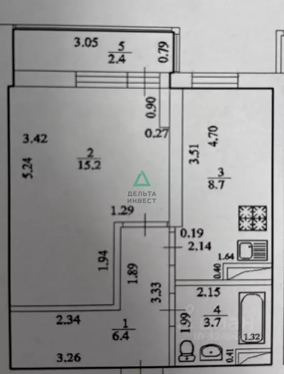 1-к кв. Башкортостан, Уфа ул. Набережная Моторостроителей, 17 (35.2 м) - Фото 2
