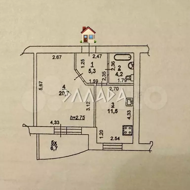 1-к. квартира, 48 м, 4/15 эт. - Фото 0