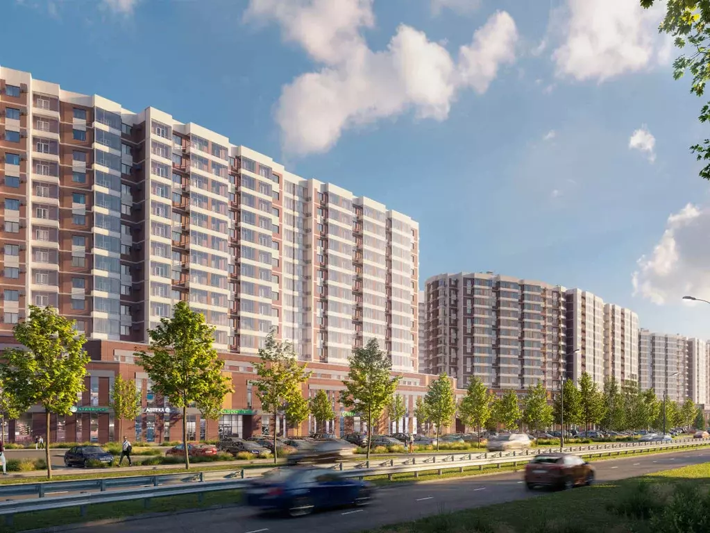 2-к квартира, 66.42 м - Фото 1