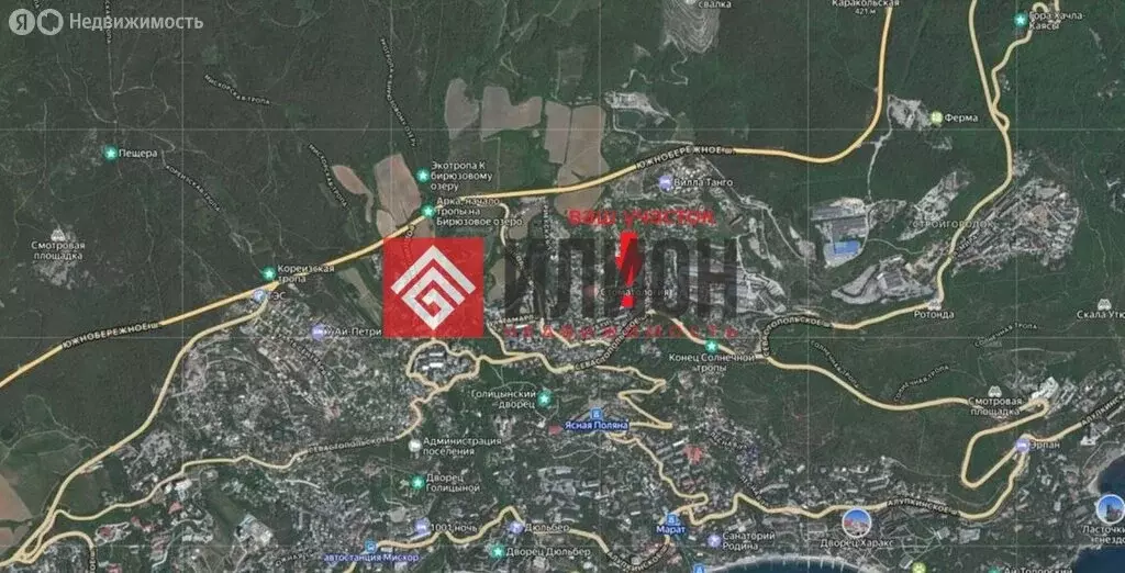 Участок в Гаспра, улица Горького, 6 (1 м) - Фото 1