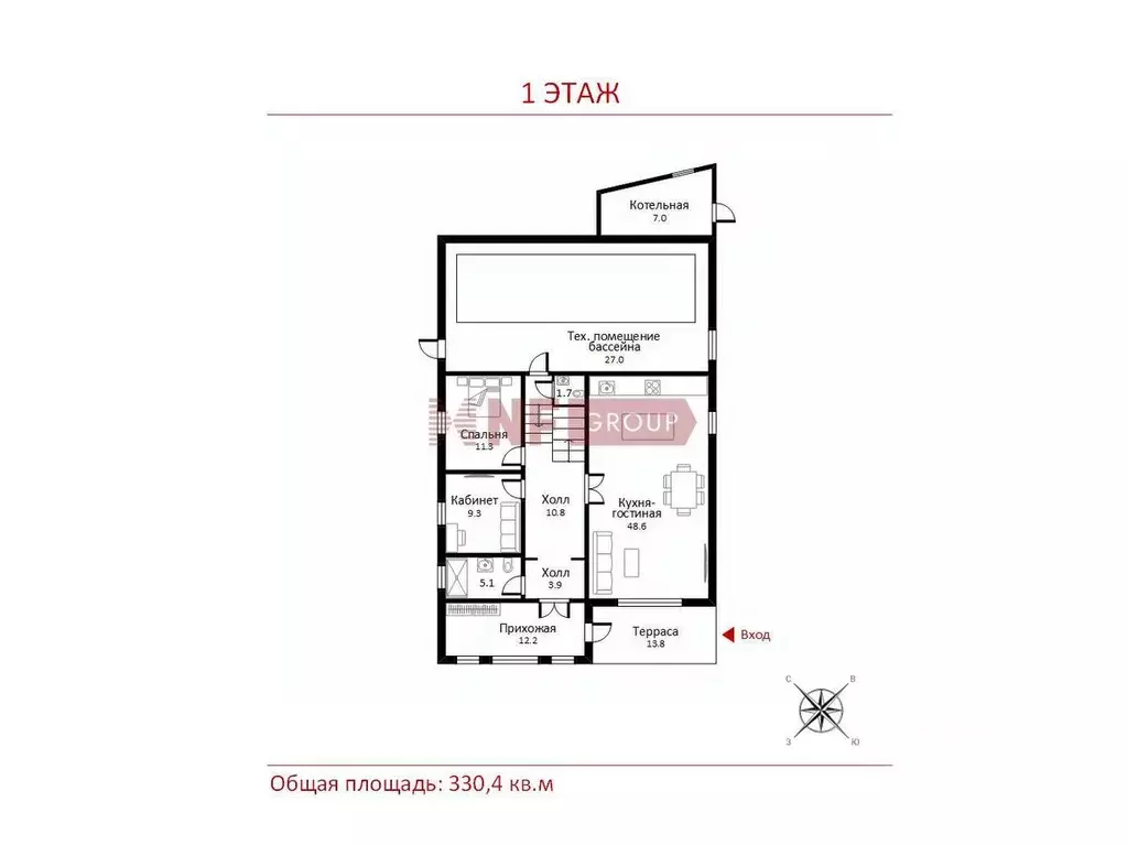 Коттедж в Москва д. Милорадово, 75 (330 м) - Фото 1