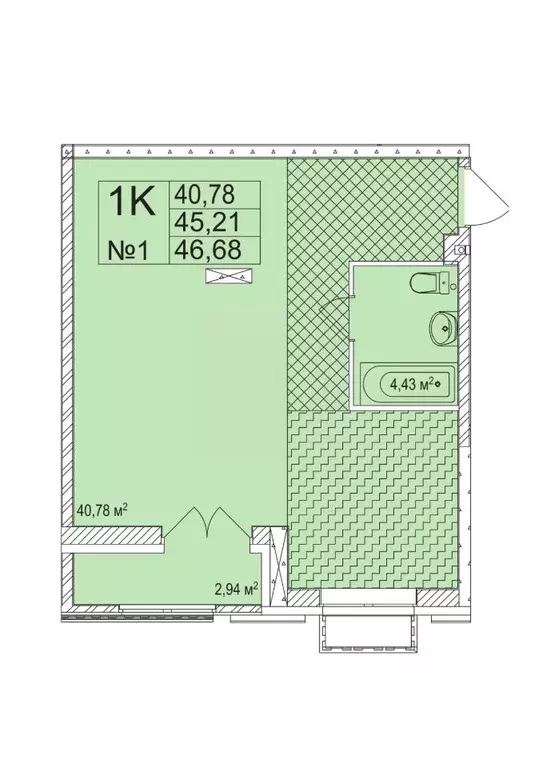 1-к кв. Нижегородская область, Нижний Новгород Ильинская ул., 121 ... - Фото 1