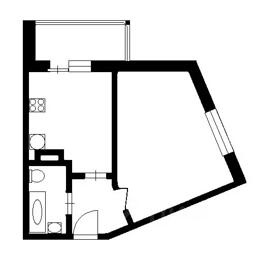 1-к кв. Ленинградская область, Мурино Всеволожский район, ул. ... - Фото 2