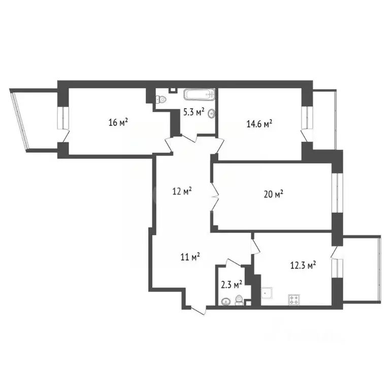 3-к кв. Красноярский край, Красноярск ул. Весны, 21 (100.0 м) - Фото 2