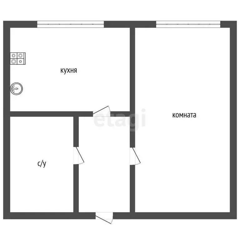 1-комнатная квартира: Троицк, Путевая улица, 16Б (29.9 м) - Фото 1