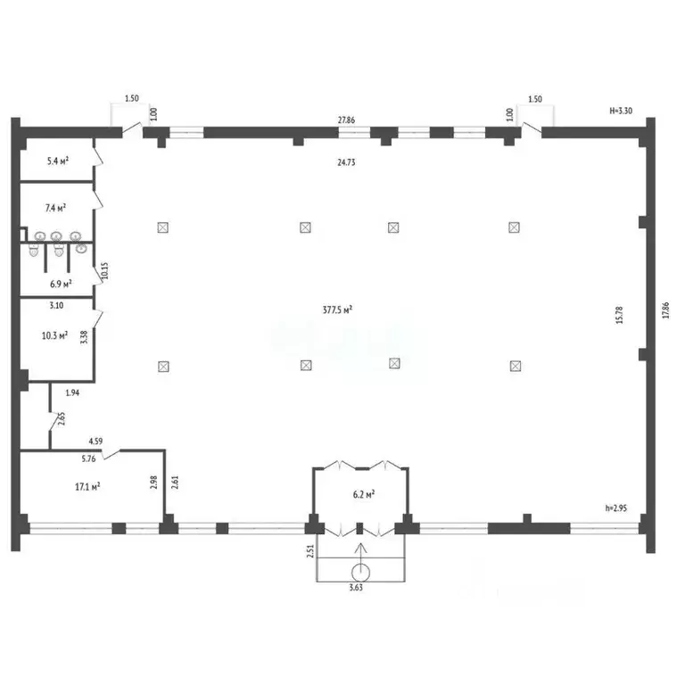 Офис в Ямало-Ненецкий АО, Муравленко Молодежная ул., 11А (434 м) - Фото 2