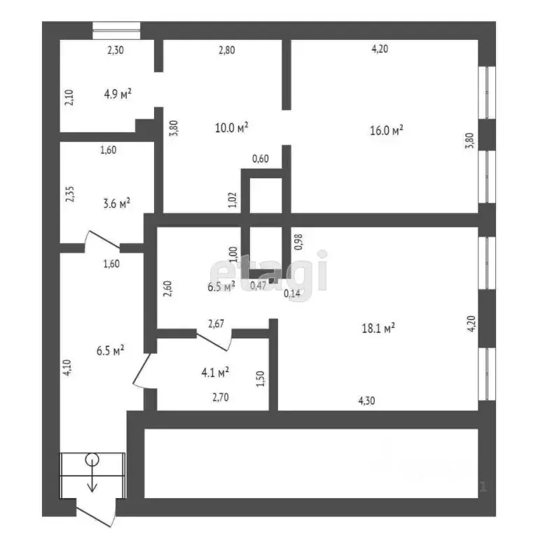 Офис в Ростовская область, Ростов-на-Дону ул. Черевичкина, 58 (70 м) - Фото 1