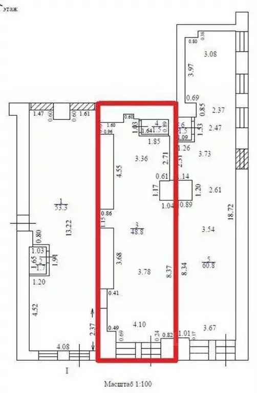 Помещение свободного назначения в Москва Лубянский проезд, 7С1 (50 м) - Фото 1