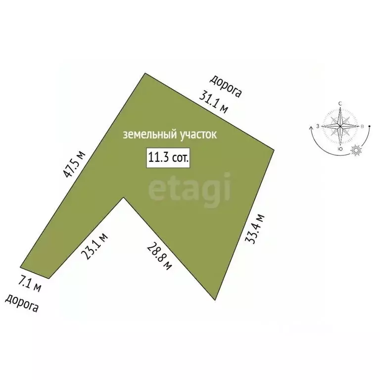 Участок в Крым, Черноморское пгт ул. Фрунзе, 23Б (11.3 сот.) - Фото 2