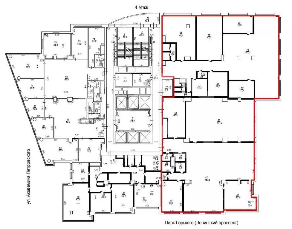 Помещение свободного назначения в Москва Ленинский просп., 15А (827 м) - Фото 2