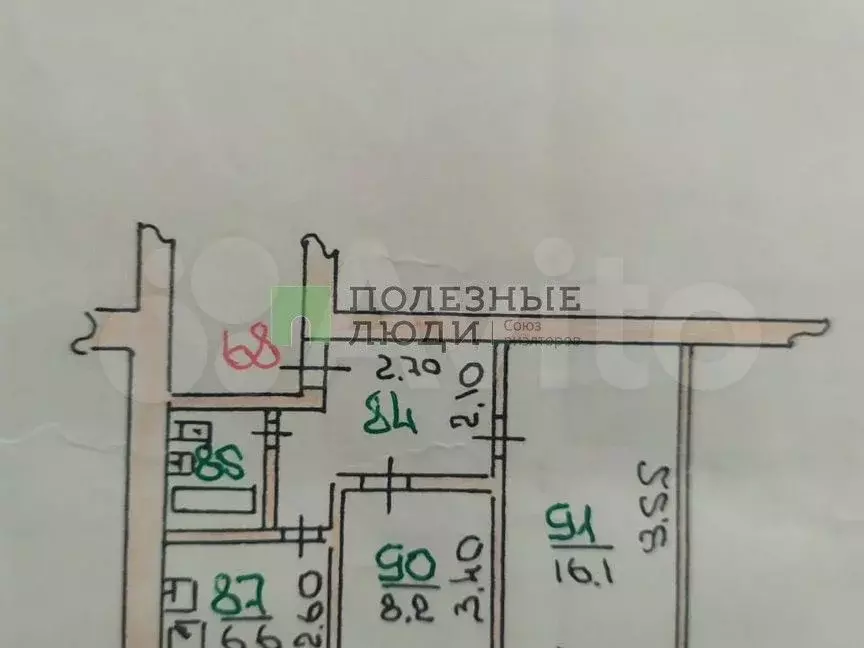 2-к. квартира, 40 м, 5/5 эт. - Фото 0