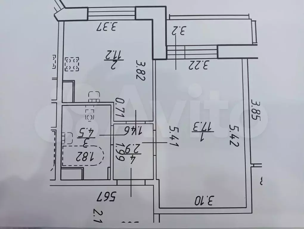 1-к. квартира, 37,5 м, 9/27 эт. - Фото 0