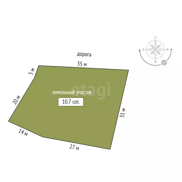 Участок в Республика Мордовия, село Кочкурово (10.7 м) - Фото 0
