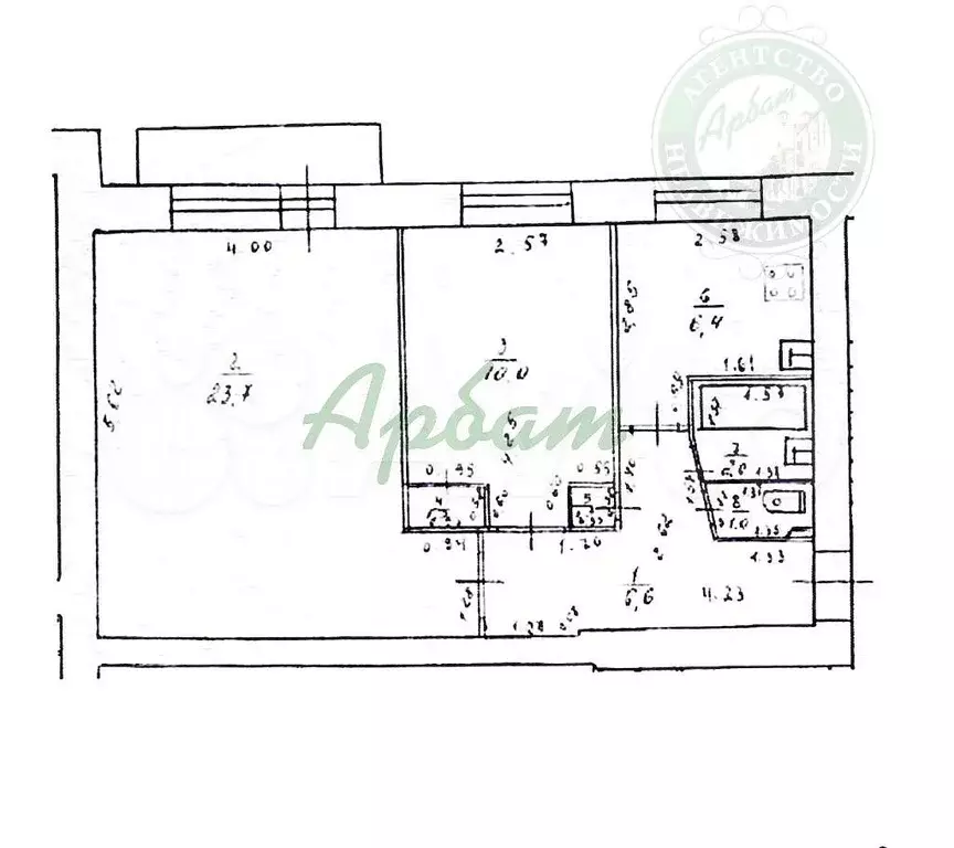 2-к. квартира, 50,5 м, 5/5 эт. - Фото 0