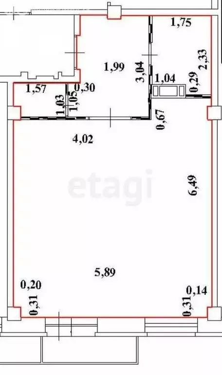 Квартира-студия: Абакан, улица Крылова, 85 (46.8 м) - Фото 1