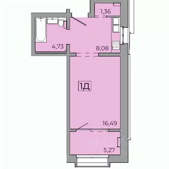 1-к кв. Иркутская область, Иркутск Байкальская ул., 89 (46.0 м) - Фото 0