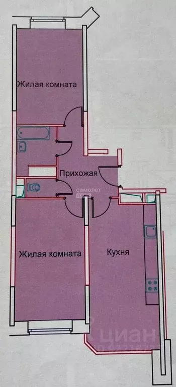 2-к кв. Московская область, Котельники Южный мкр, 14 (72.0 м) - Фото 1