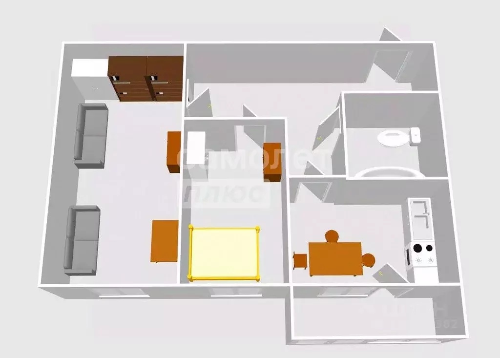 2-к кв. Пензенская область, Каменка ул. Дзержинского, 26 (51.0 м) - Фото 2