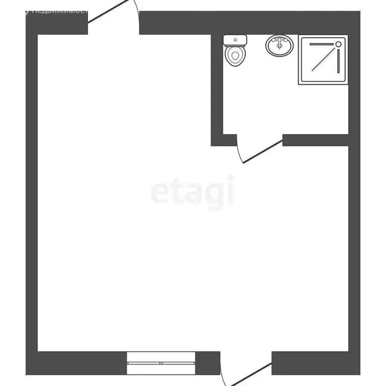 Квартира-студия: Анапа, улица Шевченко, 133 (20 м) - Фото 0