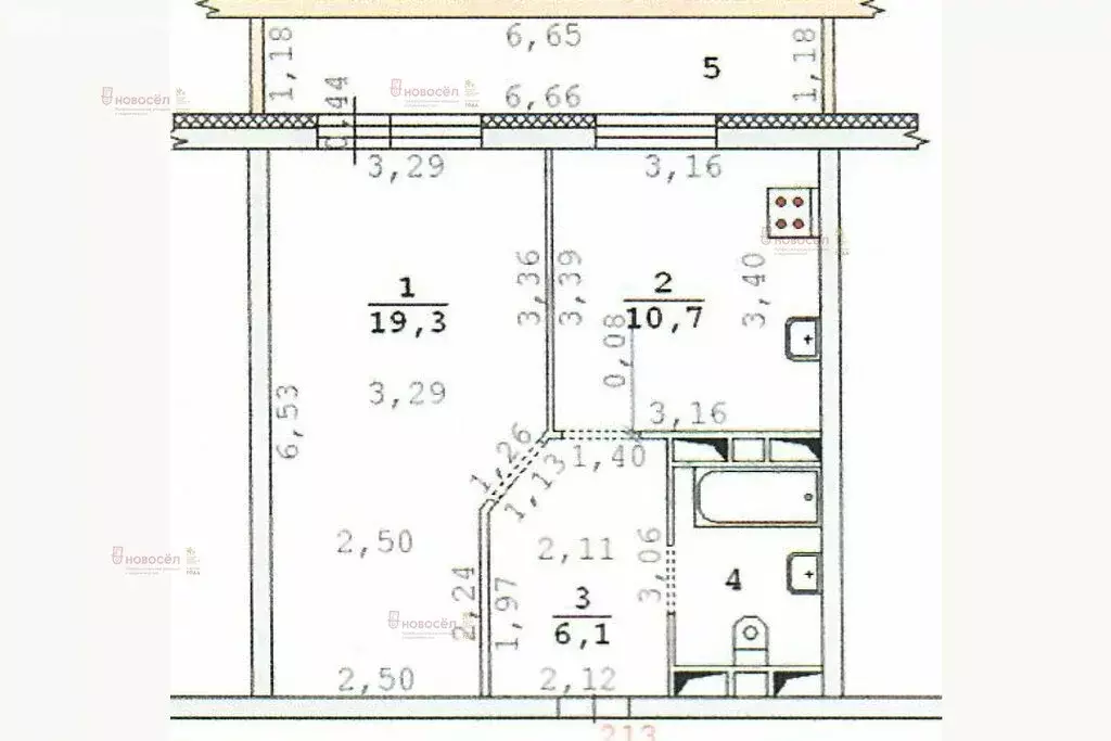 1-комнатная квартира: Екатеринбург, улица Соболева, 19 (40.2 м) - Фото 1