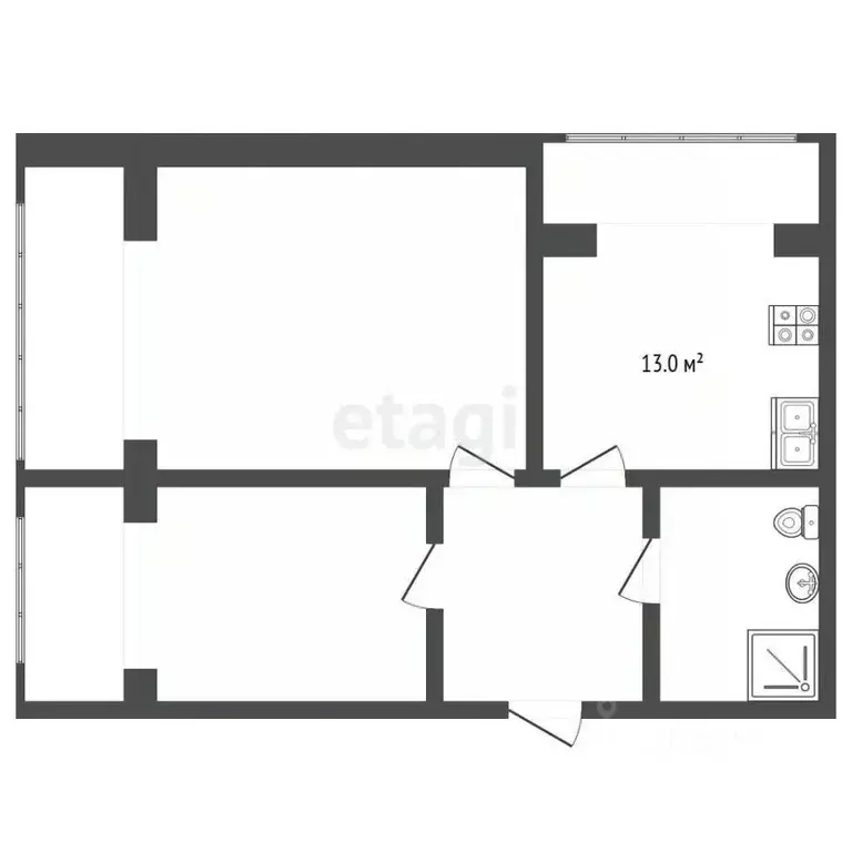 2-к кв. Ставропольский край, Кисловодск ул. Героев Медиков (56.8 м) - Фото 2