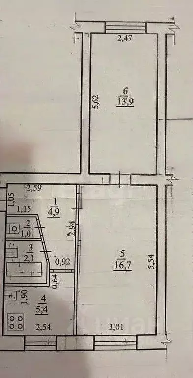 2-к кв. Забайкальский край, Чита Петровско-Заводская ул., 31 (44.0 м) - Фото 2