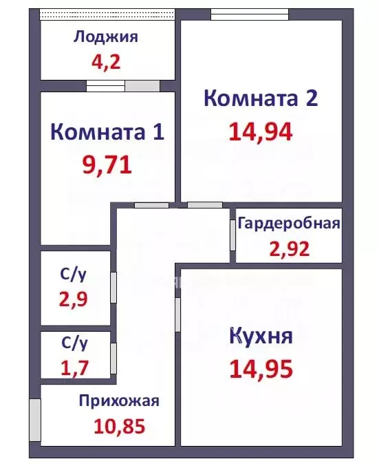 2-к кв. Кировская область, Киров ул. Монтажников, 19 (59.8 м) - Фото 2