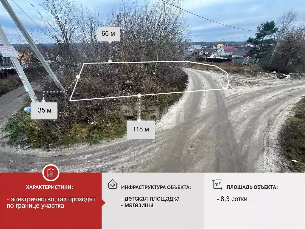 Участок в Брянская область, Брянск ул. Содружества (8.3 сот.) - Фото 1