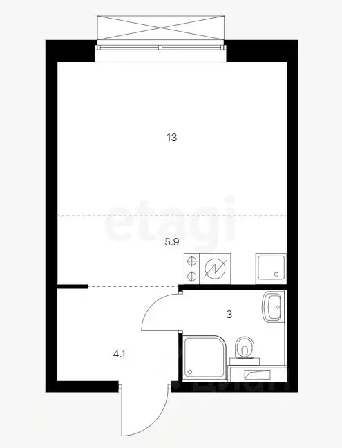 Комната Татарстан, Казань ул. Рашида Вагапова, 8/15 (15.0 м) - Фото 1