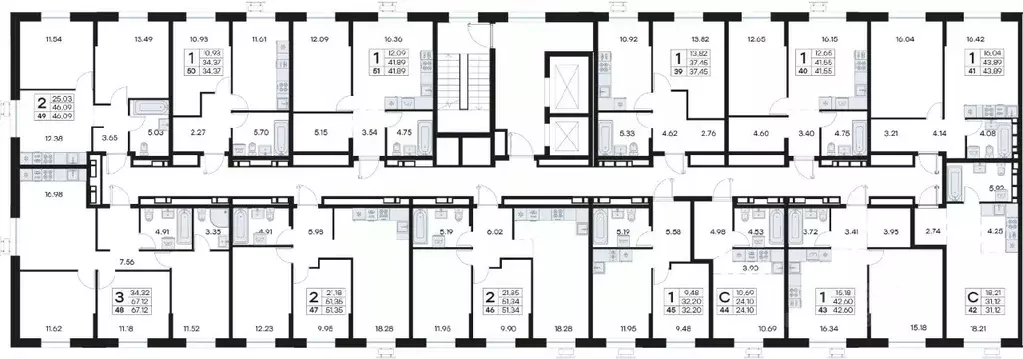 1-к кв. Приморский край, Владивосток Катерная ул., 31/2 (34.37 м) - Фото 2