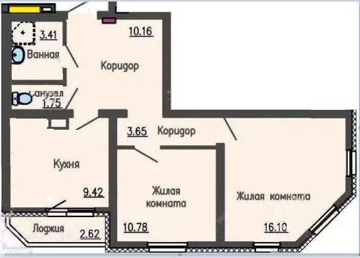 2-к кв. Свердловская область, Екатеринбург ул. Расточная, 31А (55.8 м) - Фото 0