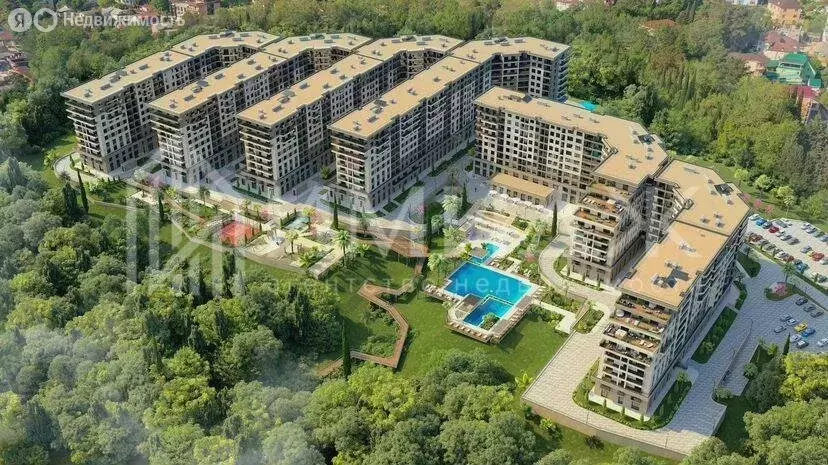 3-комнатная квартира: Сочи, жилой район Адлер, микрорайон Курортный ... - Фото 0