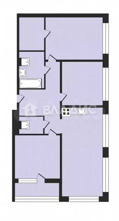 3-к. квартира, 78 м, 8/9 эт. - Фото 0