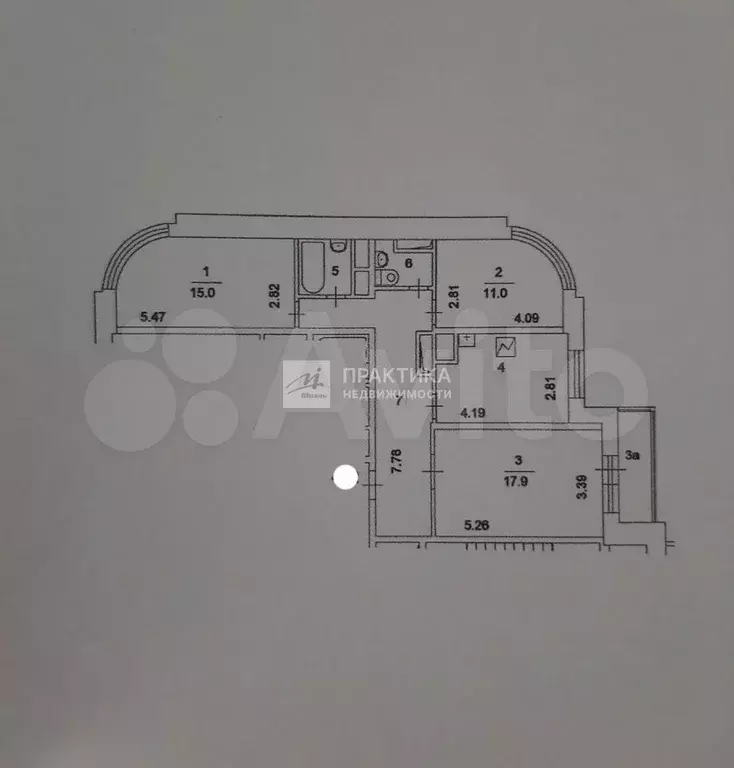 3-к. квартира, 75,8 м, 3/24 эт. - Фото 0