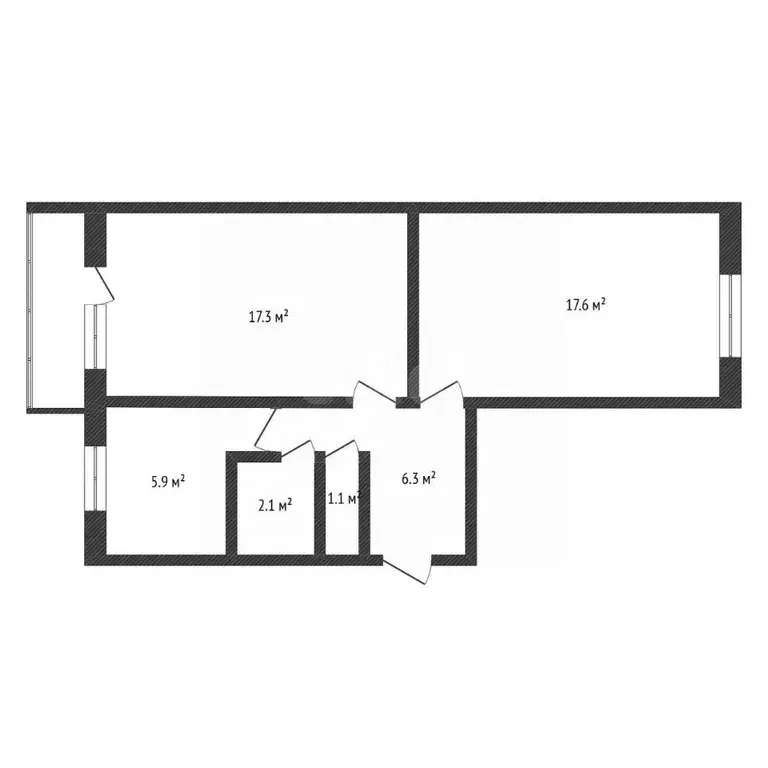 2-к кв. Нижегородская область, Заволжье г. Городецкий муниципальный ... - Фото 2