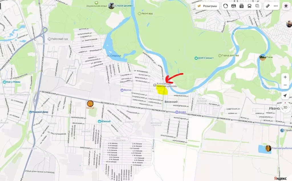 Участок в Весенний сельсовет, СНТ Уралочка, Овражная улица (6.7 м) - Фото 2