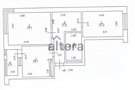 2-к кв. Татарстан, Казань ул. Баки Урманче, 4к1 (56.5 м) - Фото 2