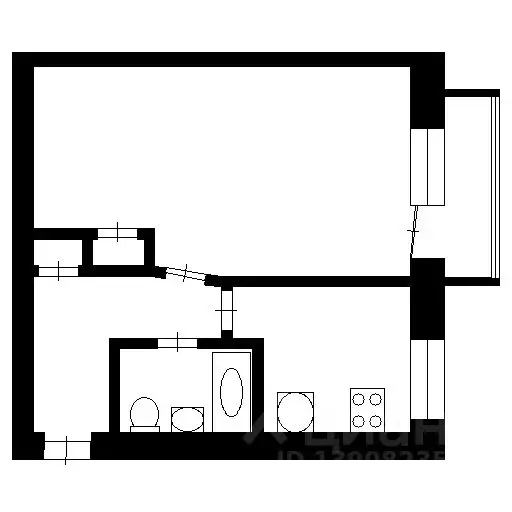 1-к кв. Санкт-Петербург ул. Невзоровой, 8 (33.0 м) - Фото 2