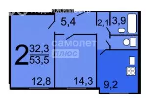 2-комнатная квартира: Москва, Борисовский проезд, 38к1 (54 м) - Фото 2