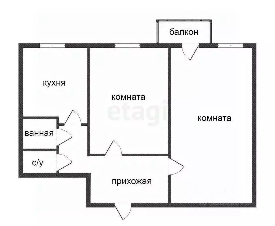 2-к кв. Приморский край, Владивосток ул. Зои Космодемьянской, 17Ас1 ... - Фото 1