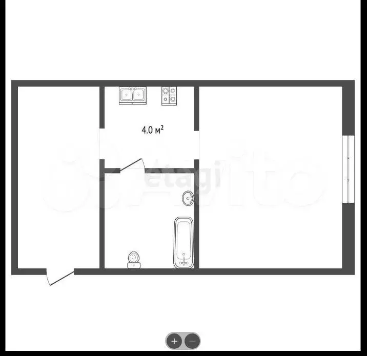 Квартира-студия, 20 м, 1/8 эт. - Фото 0