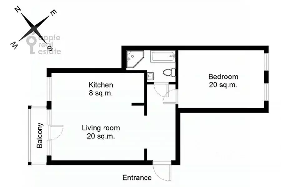 2-к кв. Москва Новинский бул., 25К10 (58.0 м) - Фото 1