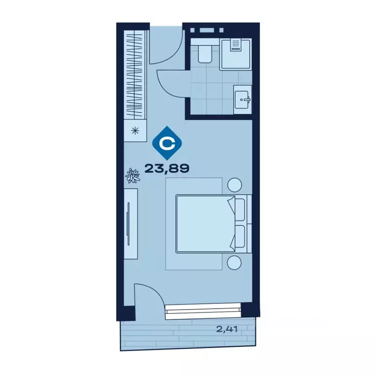 1-к кв. Свердловская область, Сысерть апарт-отель Панорама тер.,  ... - Фото 1