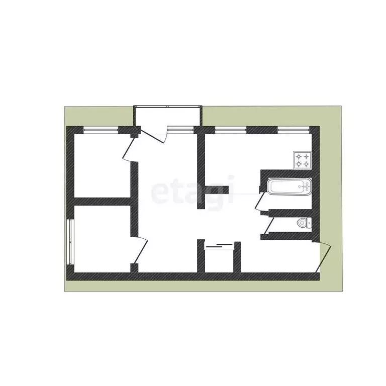 3-комнатная квартира: Бийск, Социалистическая улица, 116/1 (58.7 м) - Фото 1