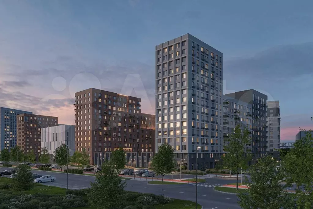 1-к. квартира, 40 м, 3/16 эт. - Фото 1