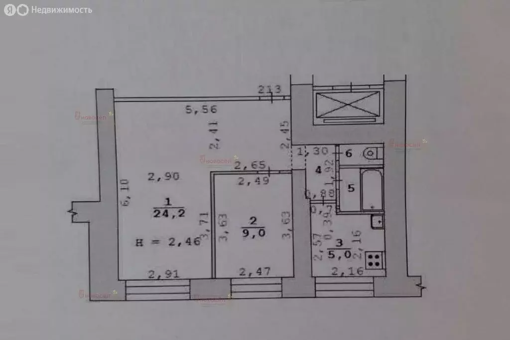 2-комнатная квартира: Екатеринбург, улица Пирогова, 4 (43.1 м) - Фото 1